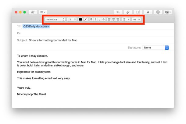 Mail app mac html tutorial