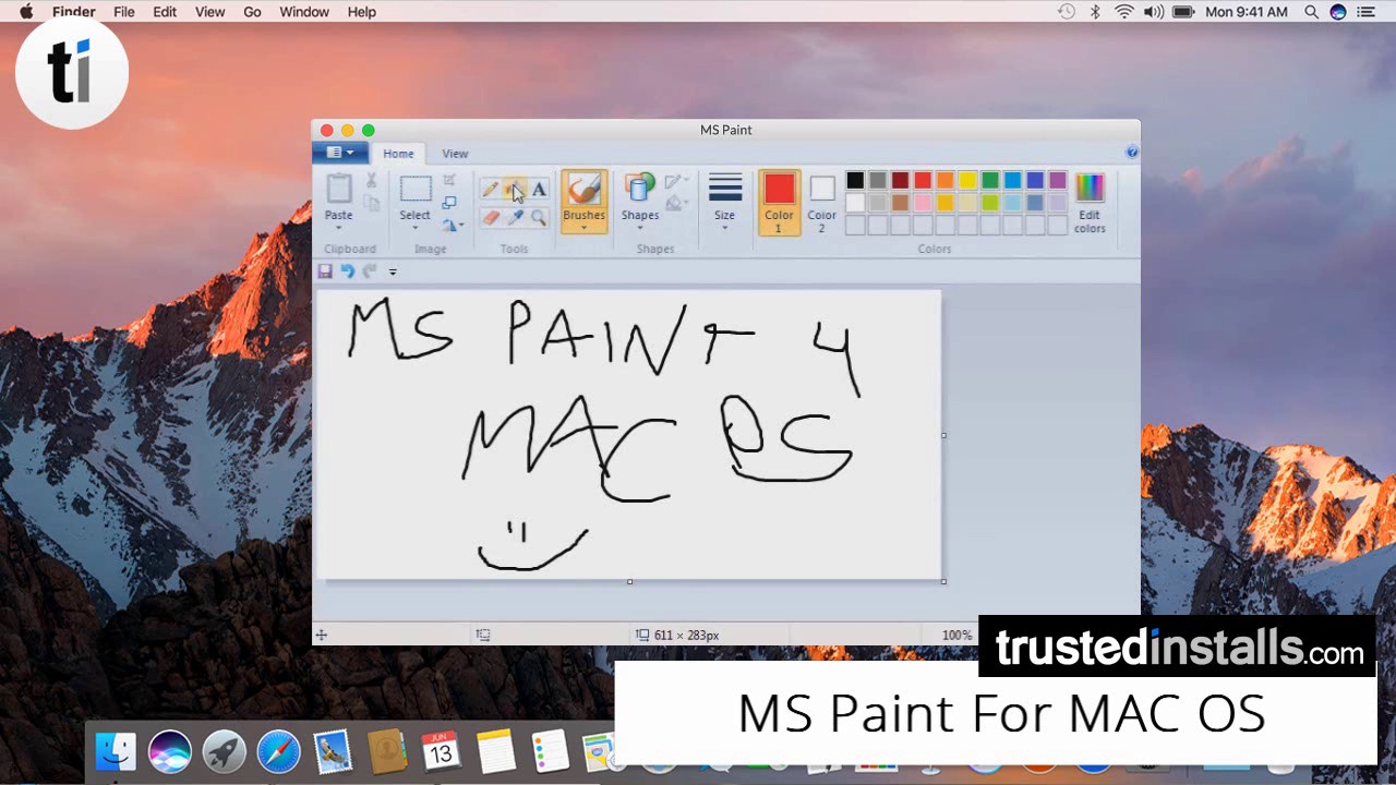What app is like paint on mac shortcut